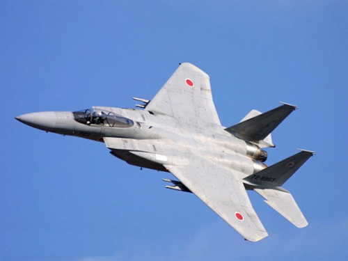 日本航空自卫队F-15战斗机。 日本航空自卫队F-15战斗机。