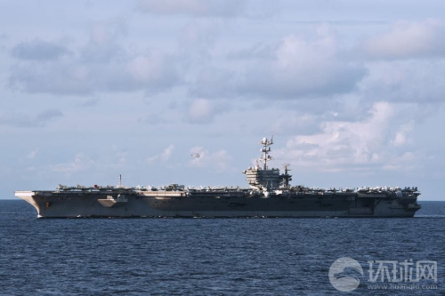 美国海军华盛顿号航母在南中国海上游弋 资料图 美国海军华盛顿号航母在南中国海上游弋 资料图