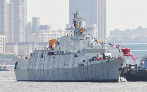 056型新型护卫舰下水 056型新型护卫舰下水