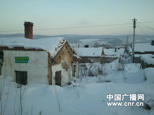 沉陷区的民居 沉陷区的民居