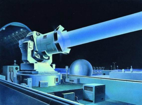 地基高能反卫星武器示意图 地基高能反卫星武器示意图