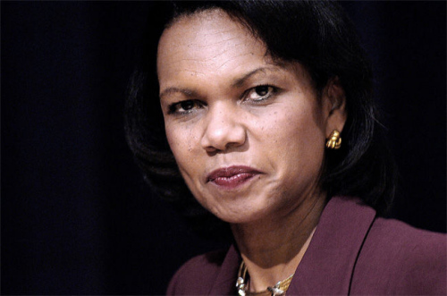 资料图:美国前国务卿康多莉扎•赖斯 资料图:美国前国务卿康多莉扎•赖斯