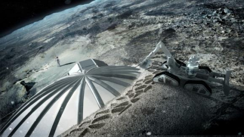 月球基地建筑想象图 月球基地建筑想象图