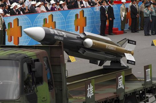 资料图:台湾"雄风-3"超音速反舰导弹台湾秘密研制的撒手锏武器近日