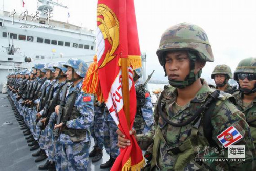 中国海军陆战队与外军联合演习 中国海军陆战队与外军联合演习