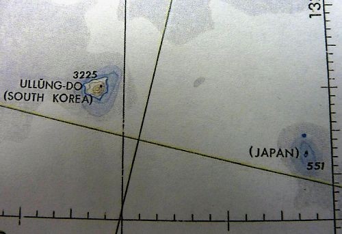 日本《读卖新闻》公布的美国国防部1997年东亚地区航空图 日本《读卖新闻》公布的美国国防部1997年东亚地区航空图