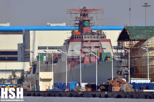 中国新一艘052D驱逐舰建造中 中国新一艘052D驱逐舰建造中