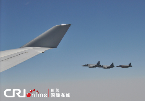 巴空军“枭龙”参与护航 巴空军“枭龙”参与护航