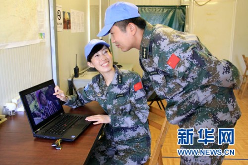 维和夫妇合影 维和夫妇合影