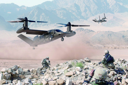 V-280战场低空部署效果图。 V-280战场低空部署效果图。