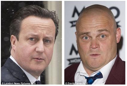 英国首相卡梅隆与电视喜剧演员阿尔•莫瑞(Al Murray)是远亲 英国首相卡梅隆与电视喜剧演员阿尔•莫瑞(Al Murray)是远亲