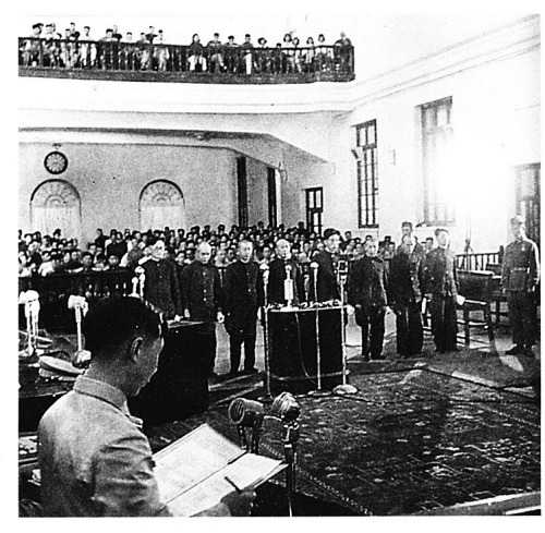 1956年太原特别军事法庭对日本战犯进行公开审判 1956年太原特别军事法庭对日本战犯进行公开审判