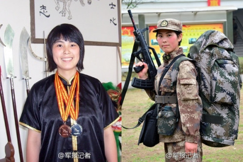 31军“女教头”:出身武术世家 不当花瓶 (组图) 31军“女教头”:出身武术世家 不当花瓶 (组图)