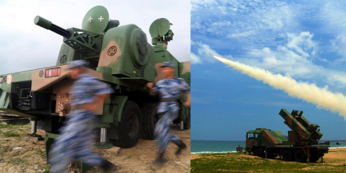 中国 海军防空兵实弹射击:陆盾2000红旗6显威风(组图) 中国 海军防空兵实弹射击:陆盾2000红旗6显威风(组图)