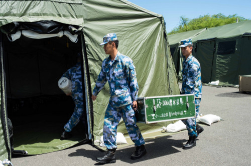 �й�����Ǳˮ�ֶӽ�פ����̫ƽ��2014����ϰǱˮԱפѵӪ�ء��»�������ʯ��