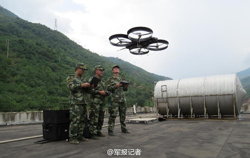 武警首次运用四旋翼无人机抗震救灾 武警首次运用四旋翼无人机抗震救灾