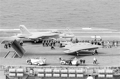 X-47B����ս���롰��Ʒ䡱Эͬ��ɲ���