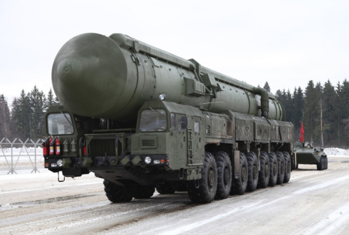 “白杨-M”洲际弹道导弹 资料图 “白杨-M”洲际弹道导弹 资料图