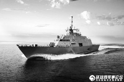 美国海军“沃斯堡”号濒海战斗舰。 美国海军“沃斯堡”号濒海战斗舰。