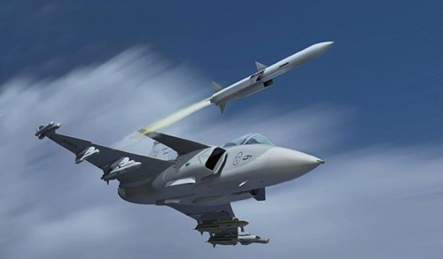 瑞典“鹰狮”战斗机(资料图) 瑞典“鹰狮”战斗机(资料图)