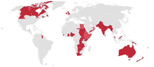 资料图:全盛时期的大英帝国版图 资料图:全盛时期的大英帝国版图