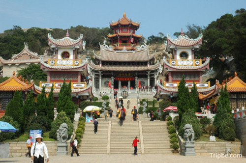 莆田湄洲岛妈祖庙(资料图) 莆田湄洲岛妈祖庙(资料图)