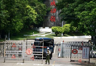 新兵所在营区。(台媒图) 新兵所在营区。(台媒图)