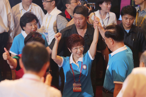国民党2016“大选”提名人洪秀柱 国民党2016“大选”提名人洪秀柱