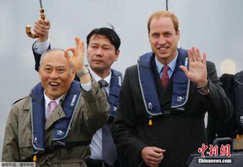 真人照:威廉王子访日。 真人照:威廉王子访日。