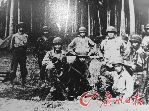 二战中的华支队员。 二战中的华支队员。