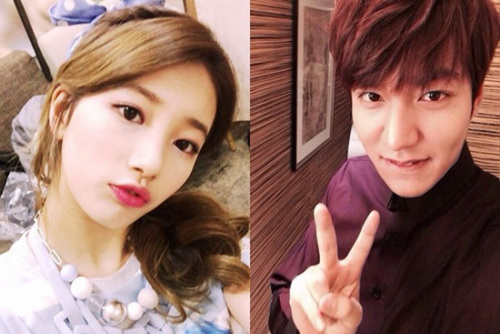 李敏镐与秀智 图片来源:台湾“东森新闻” 李敏镐与秀智 图片来源:台湾“东森新闻”