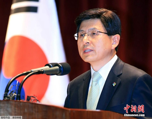 韩国总理黄教安。 韩国总理黄教安。
