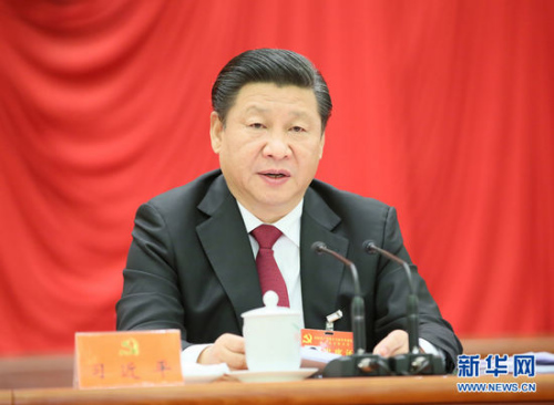 中国共产党第十八届中央委员会第五次全体会议,于2015年10月26日至29日在北京举行。中央委员会总书记习近平作重要讲话。 新华社记者兰红光 摄 中国共产党第十八届中央委员会第五次全体会议,于2015年10月26日至29日在北京举行。中央委员会总书记习近平作重要讲话。 新华社记者兰红光 摄