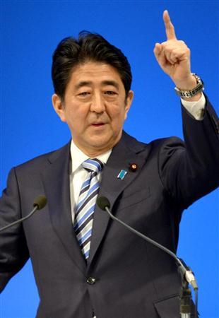 安倍晋三。 安倍晋三。