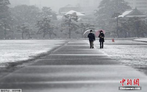 资料图;日本降雪天气。 资料图;日本降雪天气。