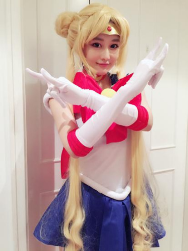 女星cosplaybaby扮月野兔娇俏昆凌撞脸蔡依林