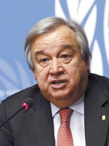 安东尼奥·古特雷斯联合国前难民事务高级专员 安东尼奥·古特雷斯联合国前难民事务高级专员