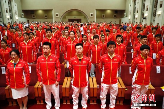里约奥运会中国体育代表团 <a target='_blank' href='http://www.chinanews.com/'>中新社</a>记者 富田 摄 里约奥运会中国体育代表团 <a target='_blank' href='http://www.chinanews.com/'>中新社</a>记者 富田 摄