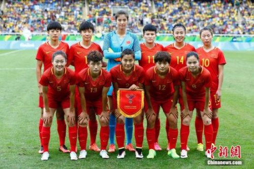 图为中国女足首发阵容合影。<a target='_blank' href='http://www.chinanews.com/' >中新网</a>记者 富田 摄 图为中国女足首发阵容合影。<a target='_blank' href='http://www.chinanews.com/' >中新网</a>记者 富田 摄