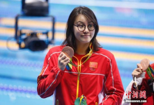 傅园慧。<a target='_blank' href='http://www.chinanews.com/' >中新网</a>记者 杜洋 摄 傅园慧。<a target='_blank' href='http://www.chinanews.com/' >中新网</a>记者 杜洋 摄