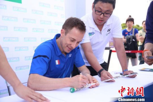 资料图:丹麦名将皮特·盖德。 韩海丹 摄 资料图:丹麦名将皮特·盖德。 韩海丹 摄