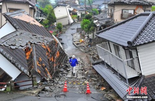 资料图:熊本灾区 资料图:熊本灾区
