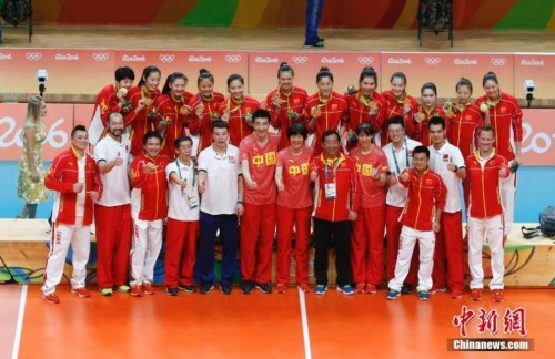女排奥运夺冠 <a target='_blank' href='http://www.chinanews.com/' >中新网</a>记者 杜洋 摄 女排奥运夺冠 <a target='_blank' href='http://www.chinanews.com/' >中新网</a>记者 杜洋 摄