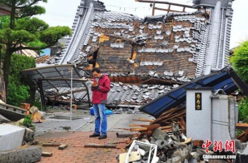 资料图：熊本地震灾区
