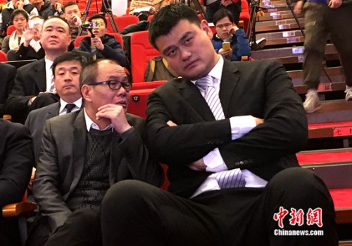 姚明的新身份:CBA公司副董事长。<a target='_blank' href='http://www.chinanews.com/' >中新网</a>记者王牧青摄 姚明的新身份:CBA公司副董事长。<a target='_blank' href='http://www.chinanews.com/' >中新网</a>记者王牧青摄
