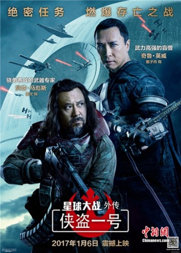 奇鲁·英威(甄子丹饰)与贝兹·马彪斯(姜文饰)双人海报 奇鲁·英威(甄子丹饰)与贝兹·马彪斯(姜文饰)双人海报