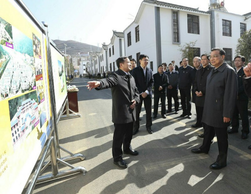 李克强春节前重回鲁甸 李克强春节前重回鲁甸