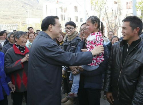 李克强春节前重回鲁甸 李克强春节前重回鲁甸