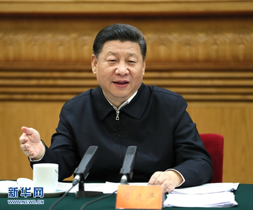 图为:2017年2月17日,中共中央总书记、国家主席、中央军委主席、中央国家安全委员会主席习近平在北京主持召开国家安全工作座谈会并发表重要讲话。 图为:2017年2月17日,中共中央总书记、国家主席、中央军委主席、中央国家安全委员会主席习近平在北京主持召开国家安全工作座谈会并发表重要讲话。