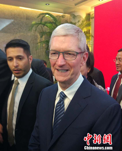 苹果公司首席执行官(CEO)蒂姆·库克。<a target='_blank' href='http://www.chinanews.com/' >中新网</a>记者 李金磊 摄 苹果公司首席执行官(CEO)蒂姆·库克。<a target='_blank' href='http://www.chinanews.com/' >中新网</a>记者 李金磊 摄